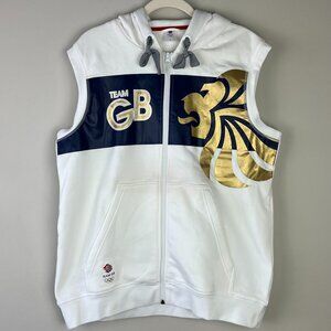 Vintage Team GB Sleeveless Hoodie UK Size L, 2012 London Olympics RARE NWT